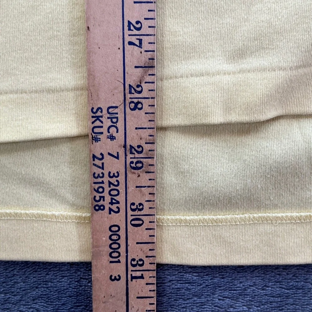 Polo Ralph Lauren Mens XL Yellow Short Sleeve Cotton Polo Shirt Navy Blue Pony